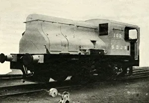 Sampson Low Prints: One Of The Two Sentinel Shunting Engines Which Shunt The Colliery Sidings At Radstock