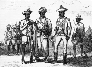 Infantry Collection: Sepoys, 1757, c1891. Creator: James Grant