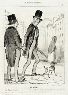 Winking Prints: Sept heures, 1839. Creator: Honore Daumier