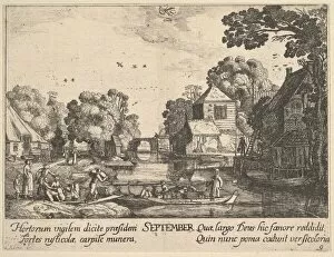Libra Gallery: September, 1628-29. Creator: Wenceslaus Hollar