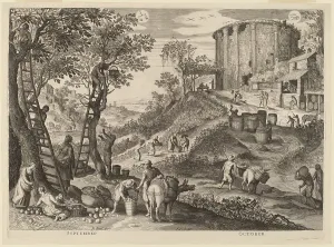 Gillis Sadeler Ii Prints: September and October, 1615. Creator: Aegidius Sadeler II