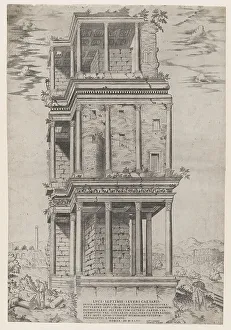 Antonio Lafreri Prints: The Septizodium, 1556. Creator: Anon