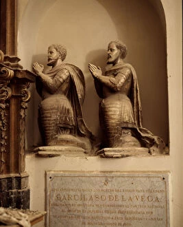 Sepulchre of poet Garcilaso de la Vega (1501-1536) in the chapel of the University of Toledo