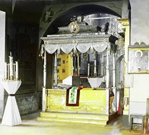 Shrine Collection: Sepulchre of the Venerable Kirill [Kirillo-Belozerskii Monastery, Kirillov, Russian Empire], 1909