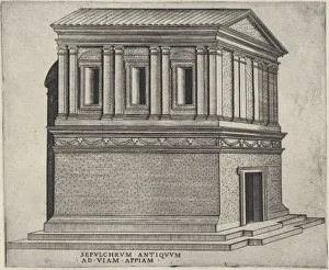 Sepulchral Prints: Sepulchrum Antiquum Ad Viam Appiam, ca. 1550-60. ca. 1550-60. Creator: Anon