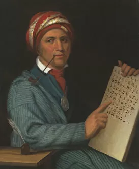 Sequoyah, c. 1830. Creator: Henry Inman