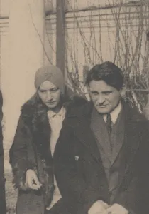 Serafima Suok-Narbut and Yury Olesha at the Funeral of Vladimir Mayakovsky, 1930 Serafima Suok-Narbut and Yury Olesha at the Funeral of Vladimir Mayakovsky, 1930