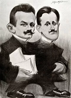 Joaquin Collection: Serafin y Joaquin Alvarez Quintero, (1871-1938) (1873-1944). Spanish writers