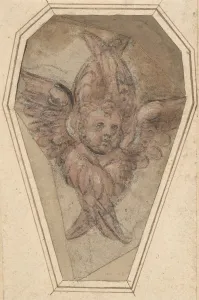 Garbo Prints: A Seraph (Cartoon for an Embroidery), 1466-1524. Creator: Raffaellino del Garbo