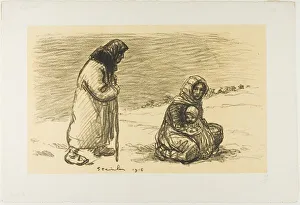 Hardship Collection: Serbian Cavalry, First Episode, 1916. Creator: Theophile Alexandre Steinlen