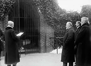 Serbian Mission To The U.S. at Mount Vernon, with Sec. Lansing, 1918. Creator: Harris & Ewing. Serbian Mission To The U.S. at Mount Vernon, with Sec. Lansing, 1918. Creator: Harris & Ewing