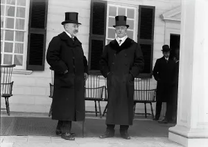Serbian Mission To The U.S. at Mount Vernon, with Sec. Lansing, 1918. Creator: Harris & Ewing. Serbian Mission To The U.S. at Mount Vernon, with Sec. Lansing, 1918. Creator: Harris & Ewing