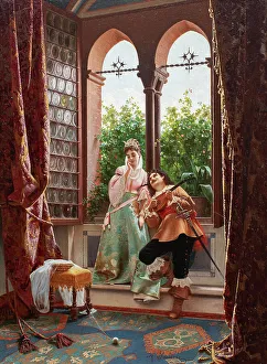 Serenade Prints: The Serenade. Creator: Savini, Alfonso (1836-1908)