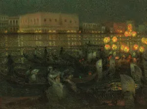 Grand Canal Prints: The Serenade, Venice, 1907. Creator: Le Sidaner, Henri (1862-1939)