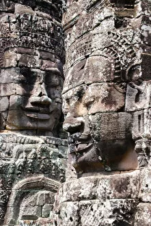 Serene Bayon Faces, Cambodia. Creator: Viet Chu