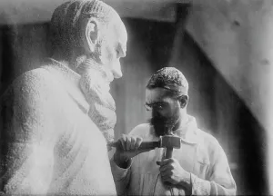 Chisel Prints: Serge Mercouroff and Tolstoi, between c1910 and c1915. Creator: Bain News Service