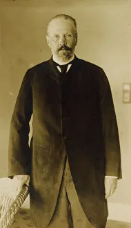 Sergey Yulyevich Witte Prints: Serge Witte in his room at the Wentworth Hotel, Portsmouth, 1905. Creator: Unknown