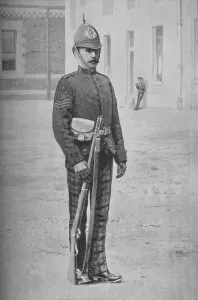 Gregory Co Prints: Sergeant, The Cameronians (Scottish Rifles), c1880. Artist: Gregory & Co