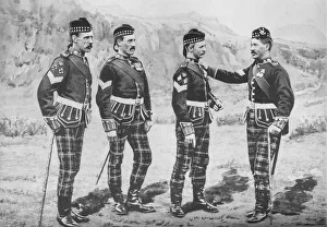 Sergeants, Seaforth Highlanders, c1880. Artist: Gregory & Co Sergeants, Seaforth Highlanders, c1880. Artist: Gregory & Co