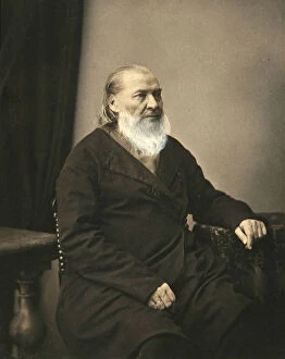 Sergei Aksakov, Russian author, 1850s. Artist: Karl August Bergner