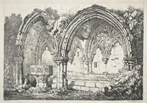 A Series of Ancient Buildings and Rural Cottages in the North of England: Part of Kirkham Abbey