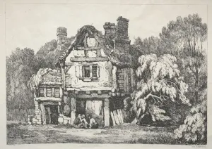 A Series of Ancient Buildings and Rural Cottages in the North of England: Near Ashbourn, 1821