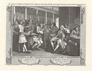 Series Industry and Idleness, Plate 10: The Industrious Prentice Alderman of London... 1747. Creator: Hogarth, William (1697-1764). Series Industry and Idleness, Plate 10: The Industrious Prentice Alderman of London... 1747