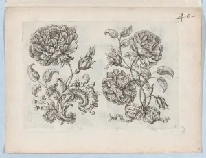 Langlois Nicolas Prints: Series of Small Flower Motifs, Plate 5, ca. 1670-85. ca. 1670-85