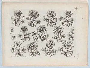 Series of Small Flower Motifs, Plate 6, ca. 1670-85. ca. 1670-85