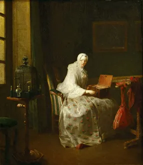 Chardin Prints: Serinette, 1751. Creator: Chardin, Jean-Baptiste Siméon (1699-1779)
