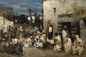 Capernaum Gallery: The Sermon at Capernaum. Artist: Kotarbinsky, Vasilii (Wilhelm) Alexandrovich (1849-1921)