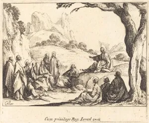 Sermon On The Mount Prints: Sermon on the Mount, 1635. Creator: Jacques Callot