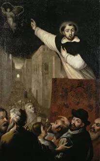 Images Dated 8th March 2011: Sermon of Saint Vincent Ferrer, early 17th century