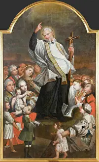 Preaching Prints: Sermon of Saint Vincent de Paul, Late 18th century. Creator: Unknown