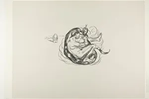 Struggle Prints: The Serpant is Killed, 1908/09. Creator: Edvard Munch