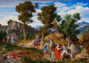Three Magi Prints: Serpentara Landscape with the Procession of the Magi, 1820