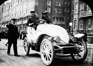 Easter Prints: Serpollet Easter Egg steam car at Bexhill 1902