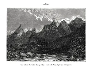 Edouard Riou Prints: Serra dos Orgaos, Brazil, 19th century. Artist: Edouard Riou