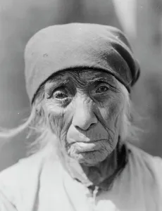 Serrano Prints: A Serrano woman of Tejon, c1924. Creator: Edward Sheriff Curtis