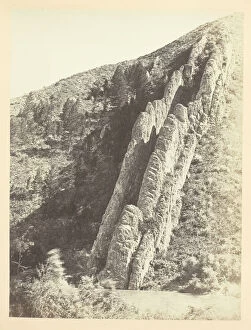 Andrew Joseph Russell Gallery: Serrated Rocks or Devils Slide, (Near View), Weber Canon, Utah, 1868 / 69