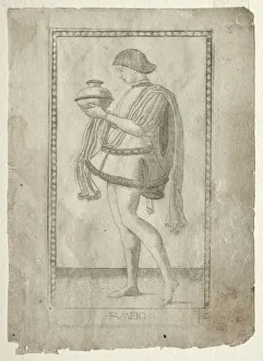 The Servant (from the Tarocchi, series E: Conditions of Man, #2), before 1467. Creator