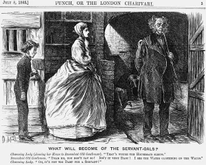 Domestic Help Prints: What Will Become of the Servant-Gals?, 1865. Artist: George du Maurier