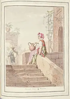 1776 Prints: Servant Maid of Procida, leaf from A Collection of Dresses by David Allan Mostly from Nature