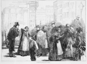 Domestic Help Prints: Servants hiring office, Berlin, Germany, 1874