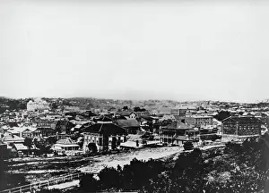 Brisbane Prints: Servants home (School of Arts) looking down from Turbot Street, 1876. Creator: Unknown