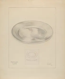 Item Gallery: Server Dish, c. 1936. Creator: Joseph Sudek