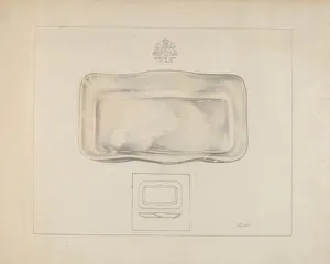 Heraldry Collection: Server Dish, c. 1937. Creator: Joseph Sudek