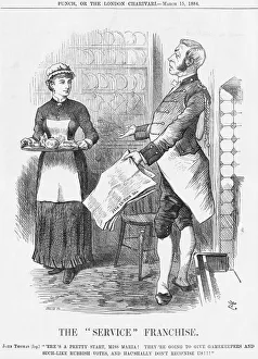 Radical Gallery: The Service Franchise, 1884. Artist: Joseph Swain