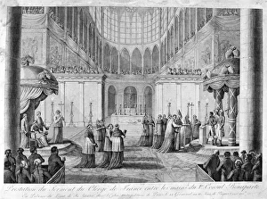 Congregation Gallery: Service of the Oath of the Clergy of France, 19th century