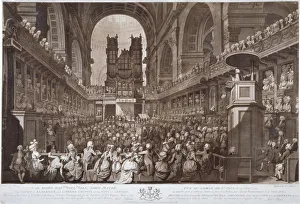 Service of thanksgiving in St Pauls Cathedral, City of London, 1789 (1790)